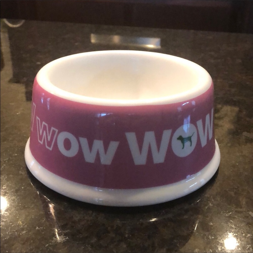 RARE Pink Victoria’s Secret Ceramic dog bowl - Picture 2 of 6